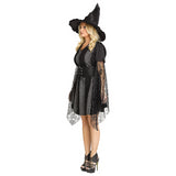 Charming Adult Stitch Witch Costume for Halloween Parties and Enchanting Celebrations