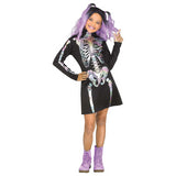 Unique Kid's Skeleton Holographic Costume for Halloween Parties Dress Up and Creative Events