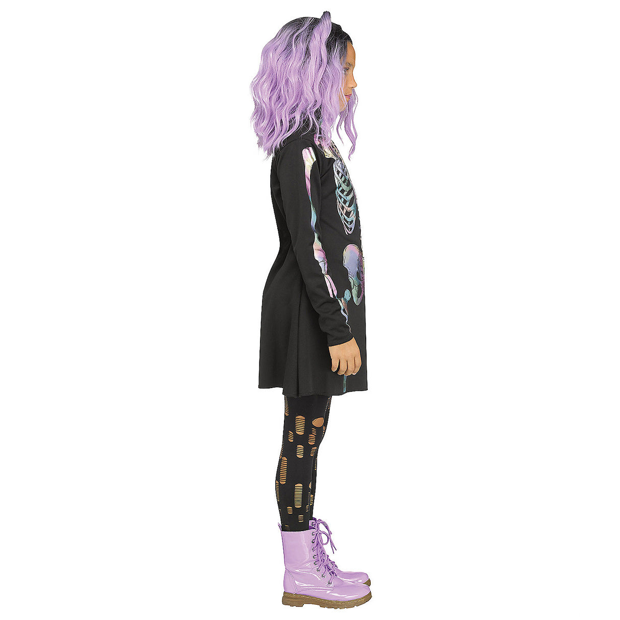 Unique Kid's Skeleton Holographic Costume for Halloween Parties Dress Up and Creative Events