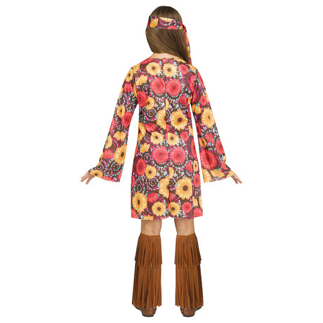 Fun Kid's Flower Power Hippie Costume for Halloween Dress Up Parties and Creative Events