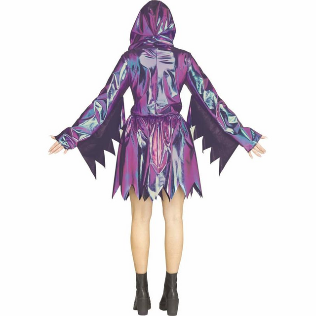 Adults Ghost Face Two-Tone Chrome Dress Costume