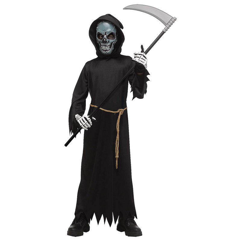 Kid's Electro Skull Reaper w/ Light-Up Mask Costume