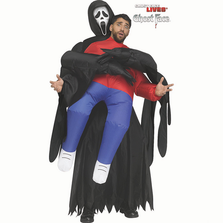Adults ScreamT Ghost Face Piggyback Inflatable Costume