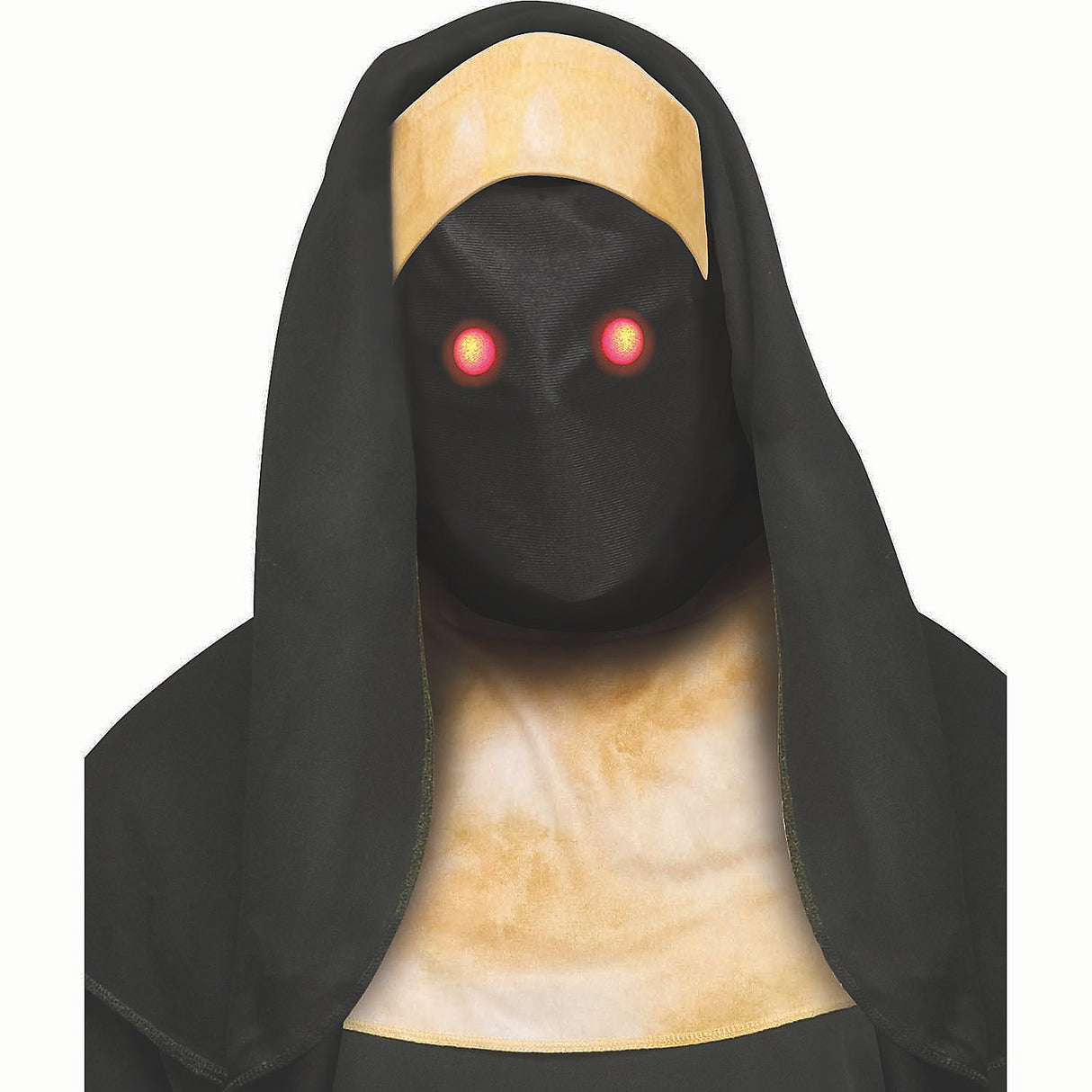 Spooky Adults Fade-In Fade-Out Red Eyes Wicked Sister Costume for Halloween Parties and Haunted Events