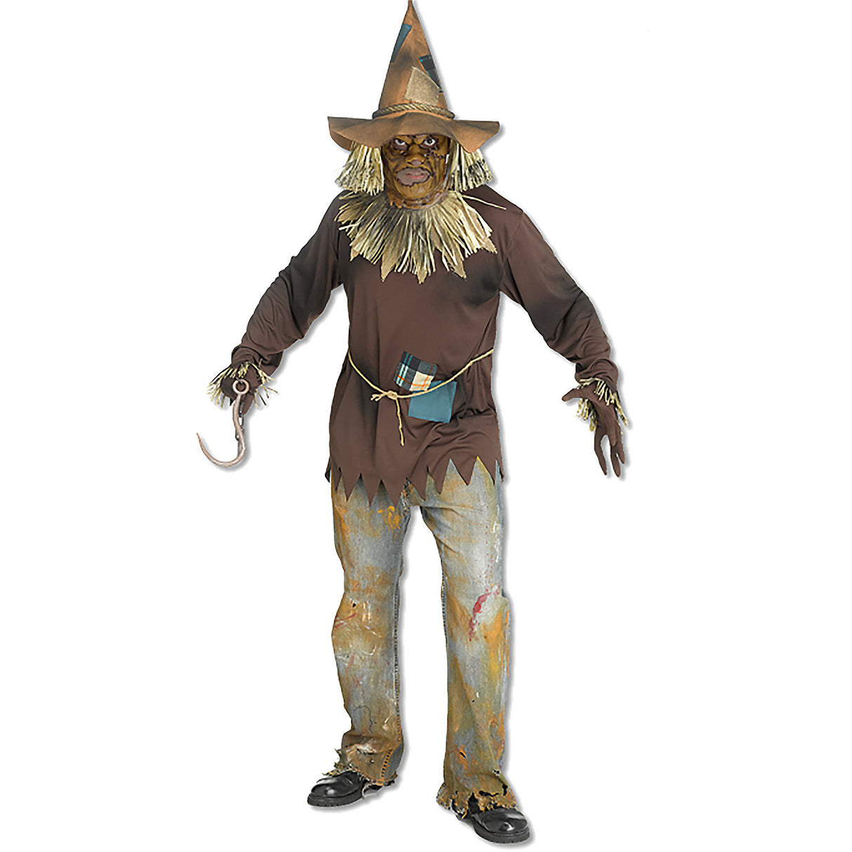 Spooky Evil Scar-Crow Adult Costume for Halloween Parties and Haunted Events