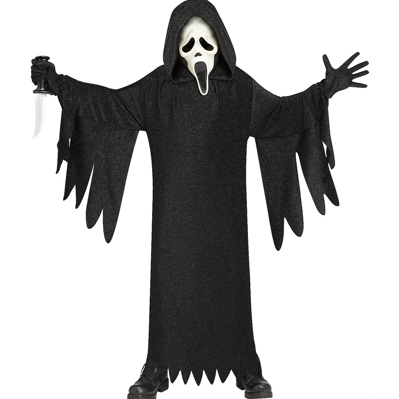 Ghost Face 25th Anniversary Child Costume for Halloween Parties Frightening Fun and Scary Adventures