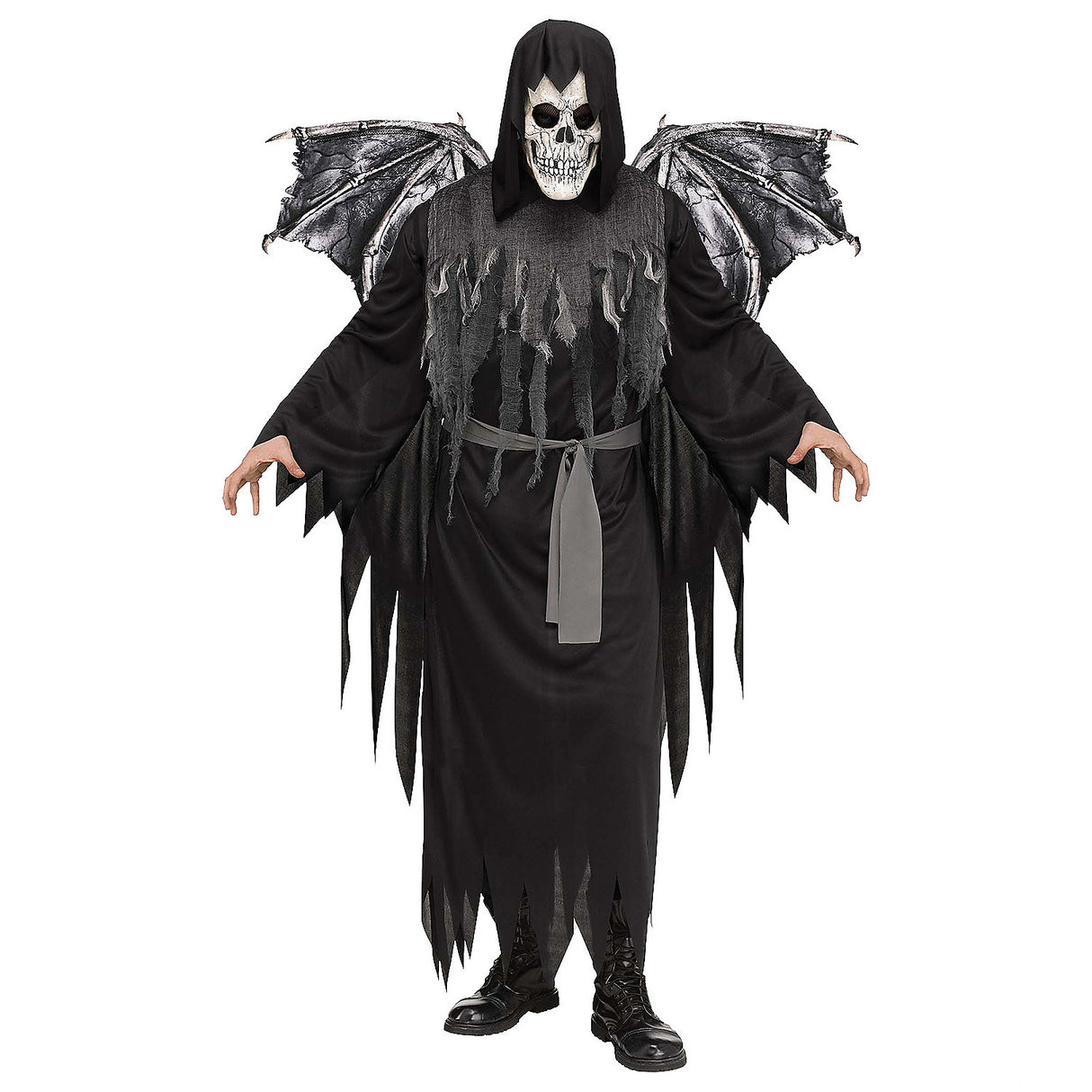 Adult Winged Reaper Costume for Halloween Parties Scary Events and Costumed Gatherings