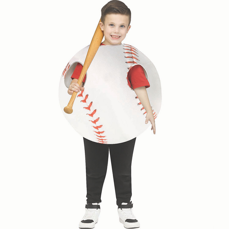 Kids Baseball Tunic Costume for Halloween Parties Sports Events and Fun Dress Up Activities