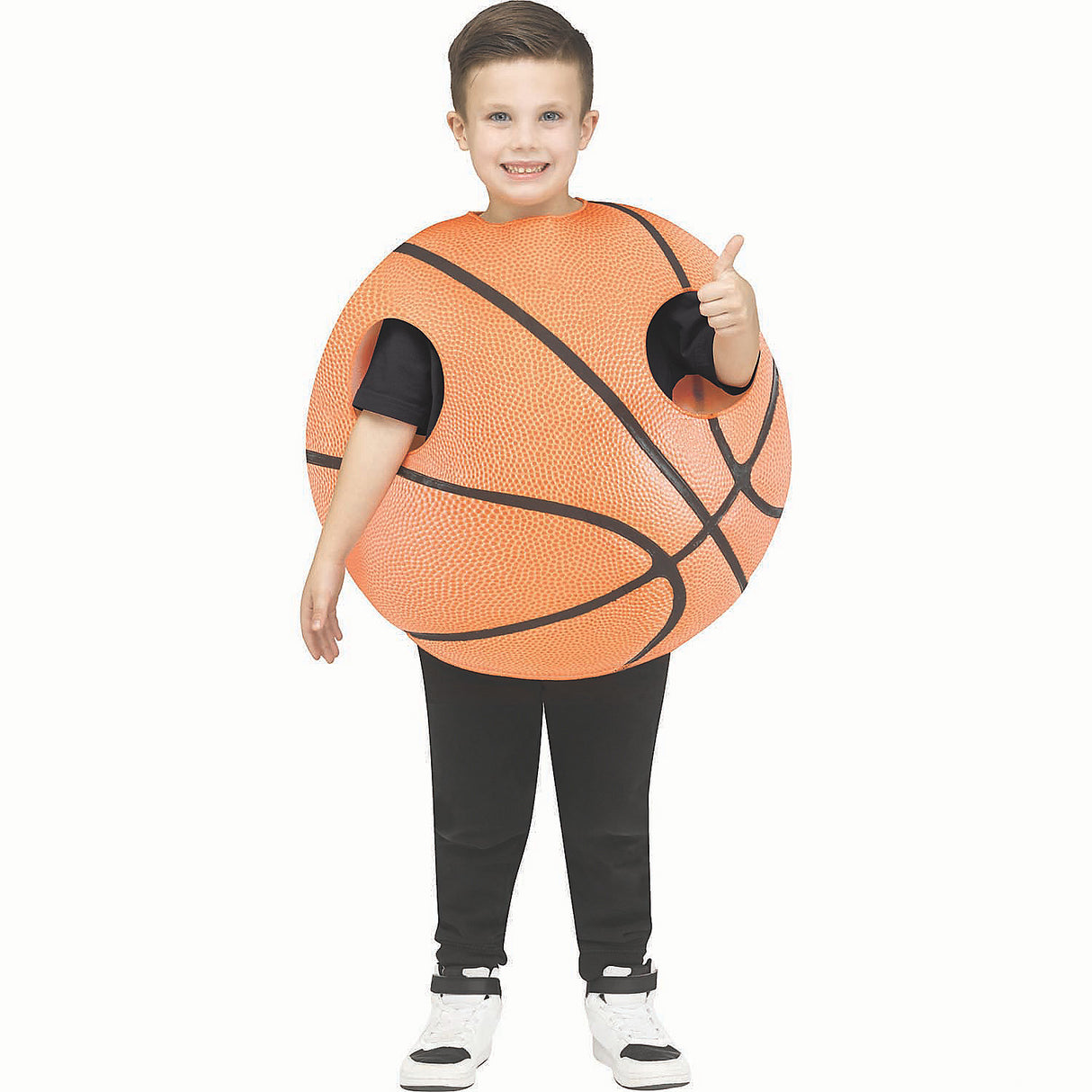 Kids Hoops Basketball Sports Ball Tunic Costume for Halloween Parties and Sport-Themed Events