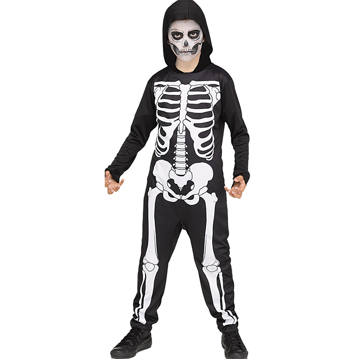 Child Skeleton Jumpsuit for Boys Halloween Costume Parties and Spooky Adventures