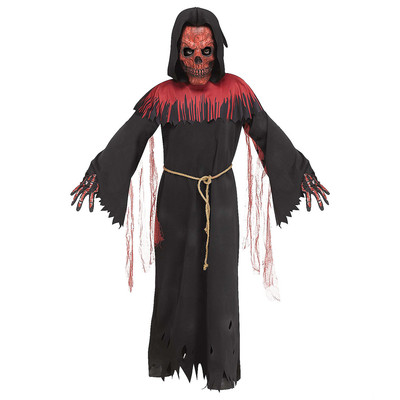 Creepy Blood Rain Reaper Costume for Halloween Parties Scary Events and Haunted House Fun