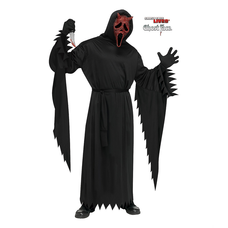 Sparkling Adults Devil Face Bling Halloween Costume for Spooky Parties and Haunted Events