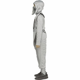 Kids Shadow Ninja Silver Skeleton Tunic Costume