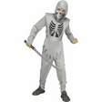 Kids Shadow Ninja Silver Skeleton Tunic Costume