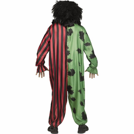 Adults Two-Headed Clown Jumpsuit Costume