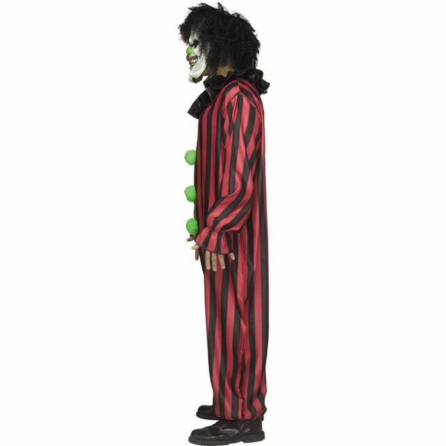 Adults Two-Headed Clown Jumpsuit Costume