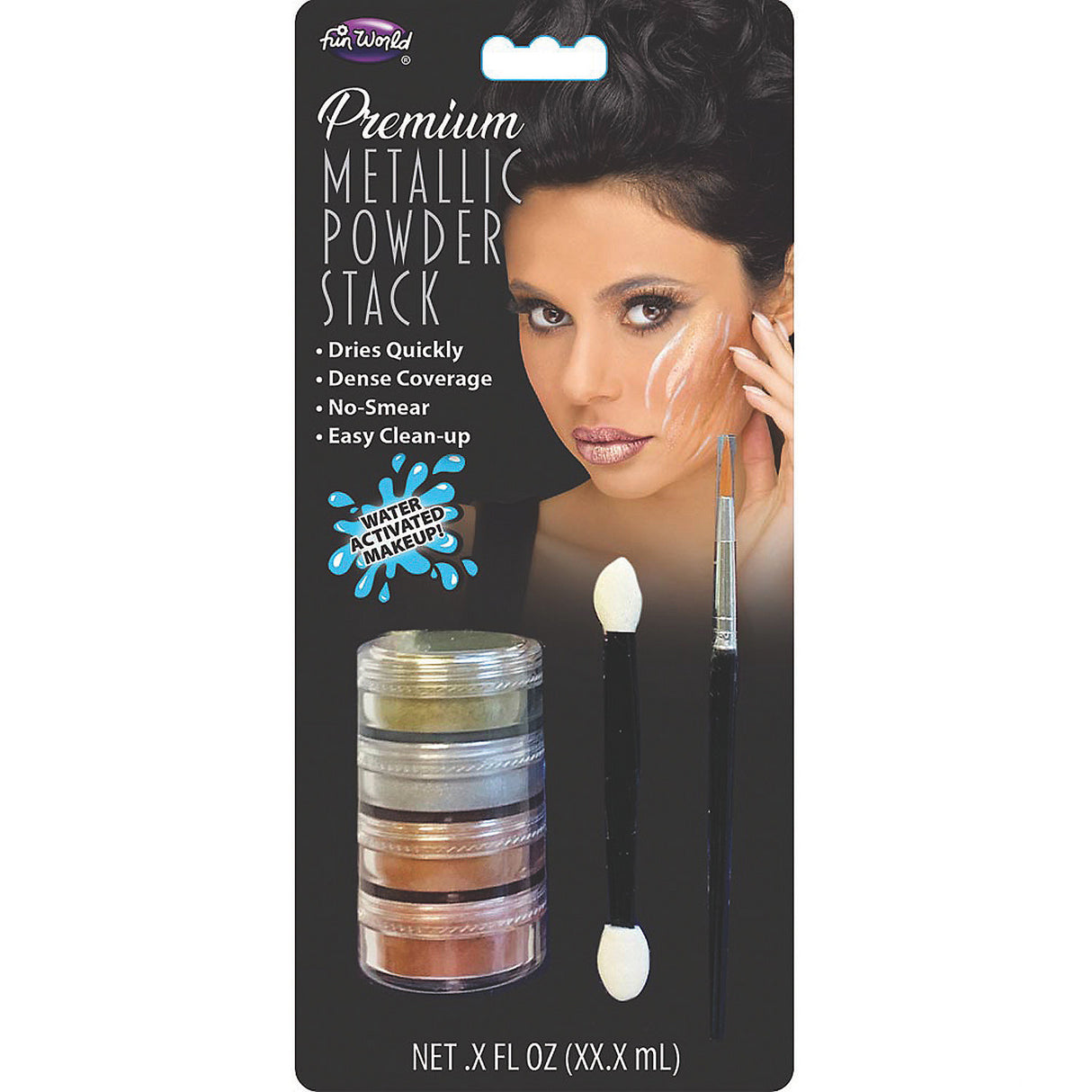 Water Activated Face Makeup Stack for Fantasy Characters and Creative Costume Finishing Touches