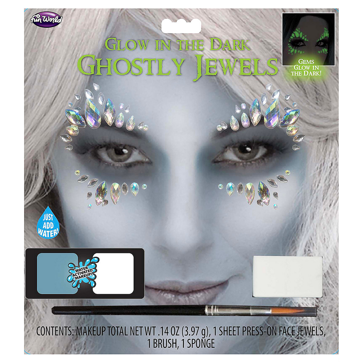 Glow-in-the-Dark Ghostly Jewels Makeup Kit