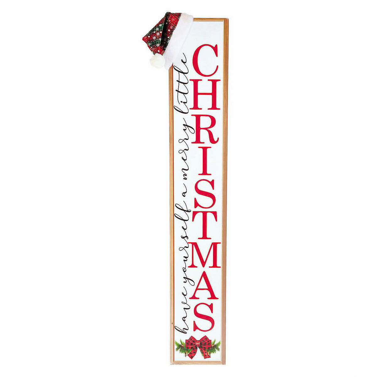 4 Ft. Merry Little Christmas Porch Sign for Holiday Decor and Festive Celebrations