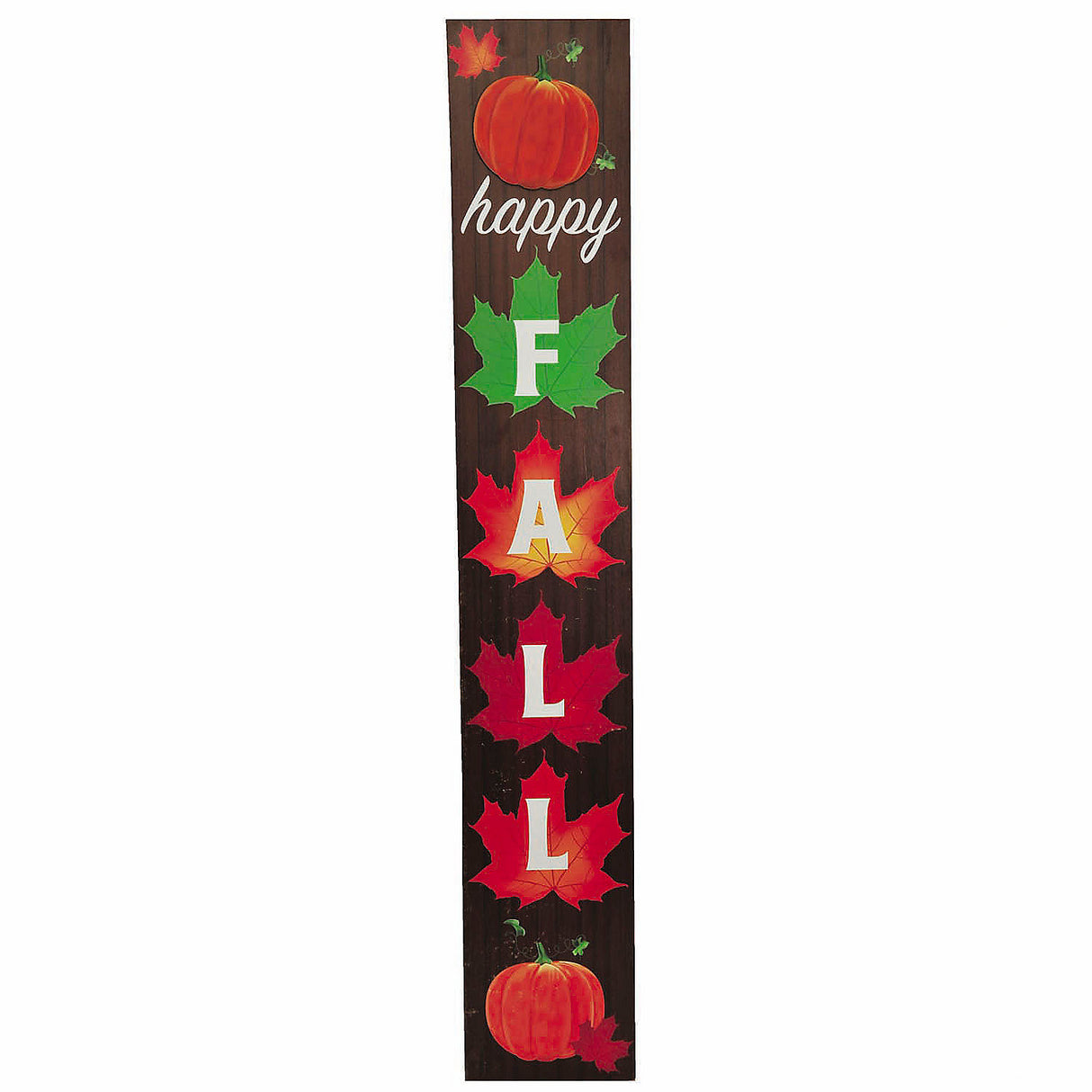 4 Ft Colorful Leaves and Pumpkins Fall Porch Sign for Indoor and Outdoor Seasonal Decorations