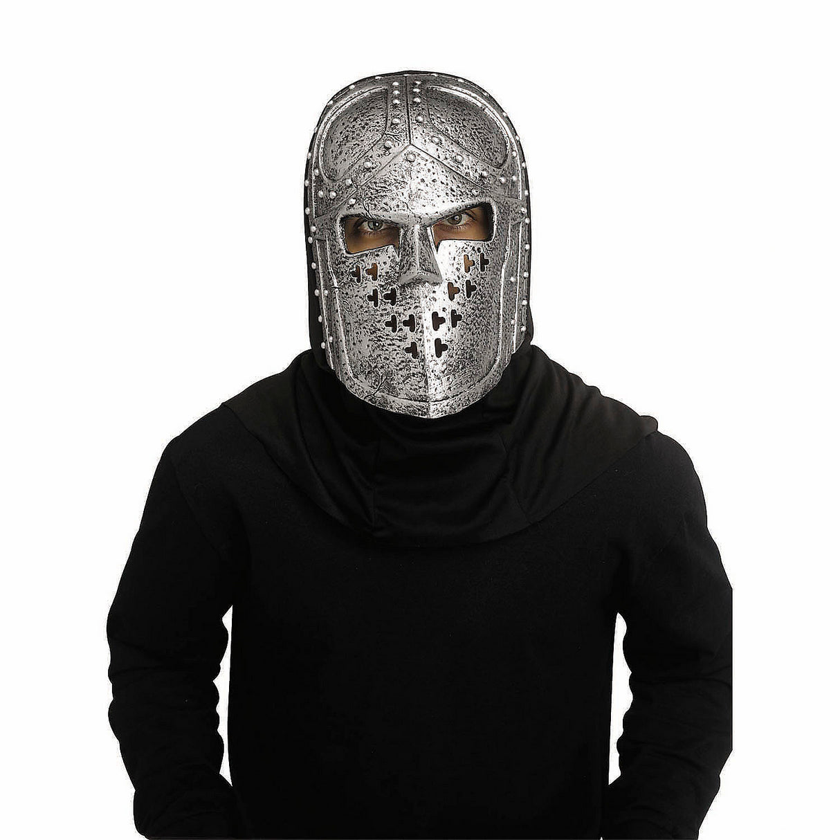 Premium Adults Iron Knight Full Face Mask for Halloween Costumes Parties and Themed Events