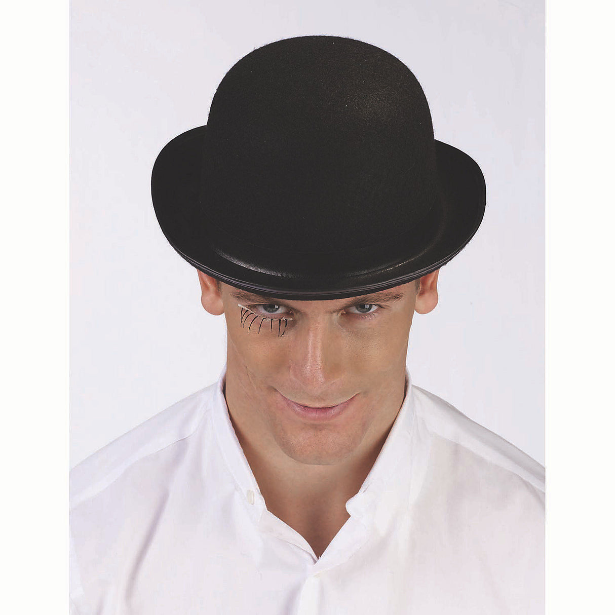 Classic Adults Black Felt Derby Hat for Vintage Costumes Themed Parties and Events