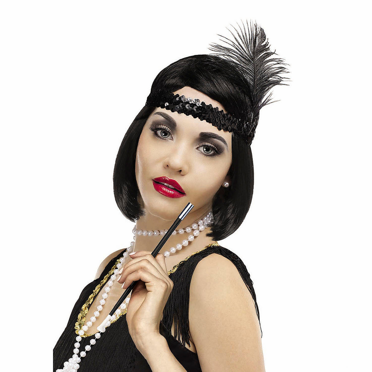 Instant Kit 20s Flapper Costume Accessory for Retro Themed Parties and Special Events