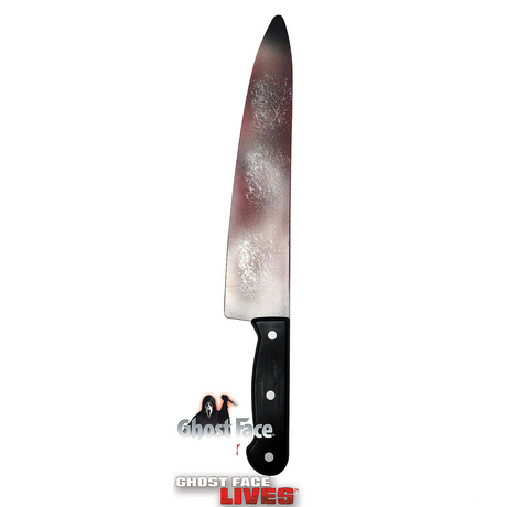 Scream Ghost Face Bloody Butcher Knife, 15"