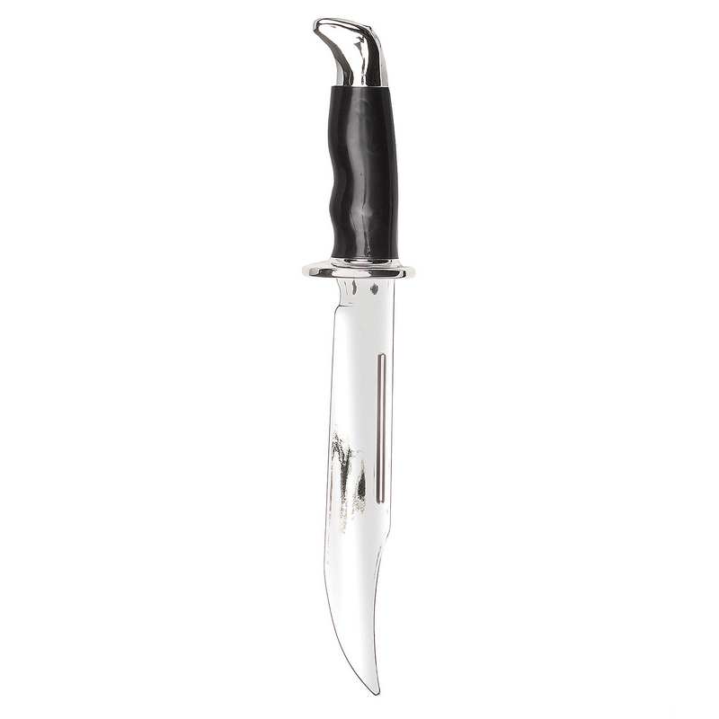 Officially Licensed Ghostface 13 inch Chrome Bowie Knife for Halloween Costumes and Horror Themed Events