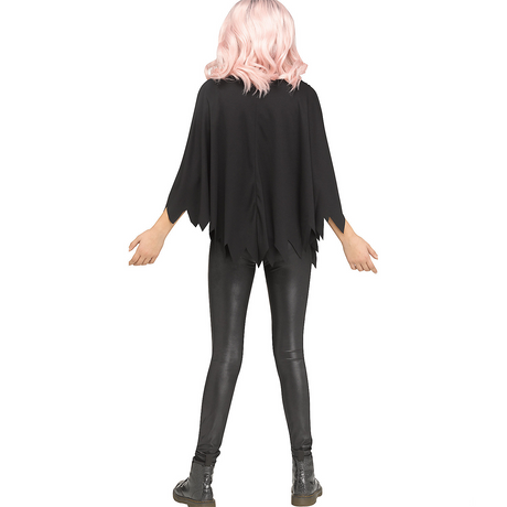 Poncho Shimmer Skeleton Child Costume