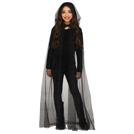 Kid's Hooded Sparkle Cape Costume Accessory