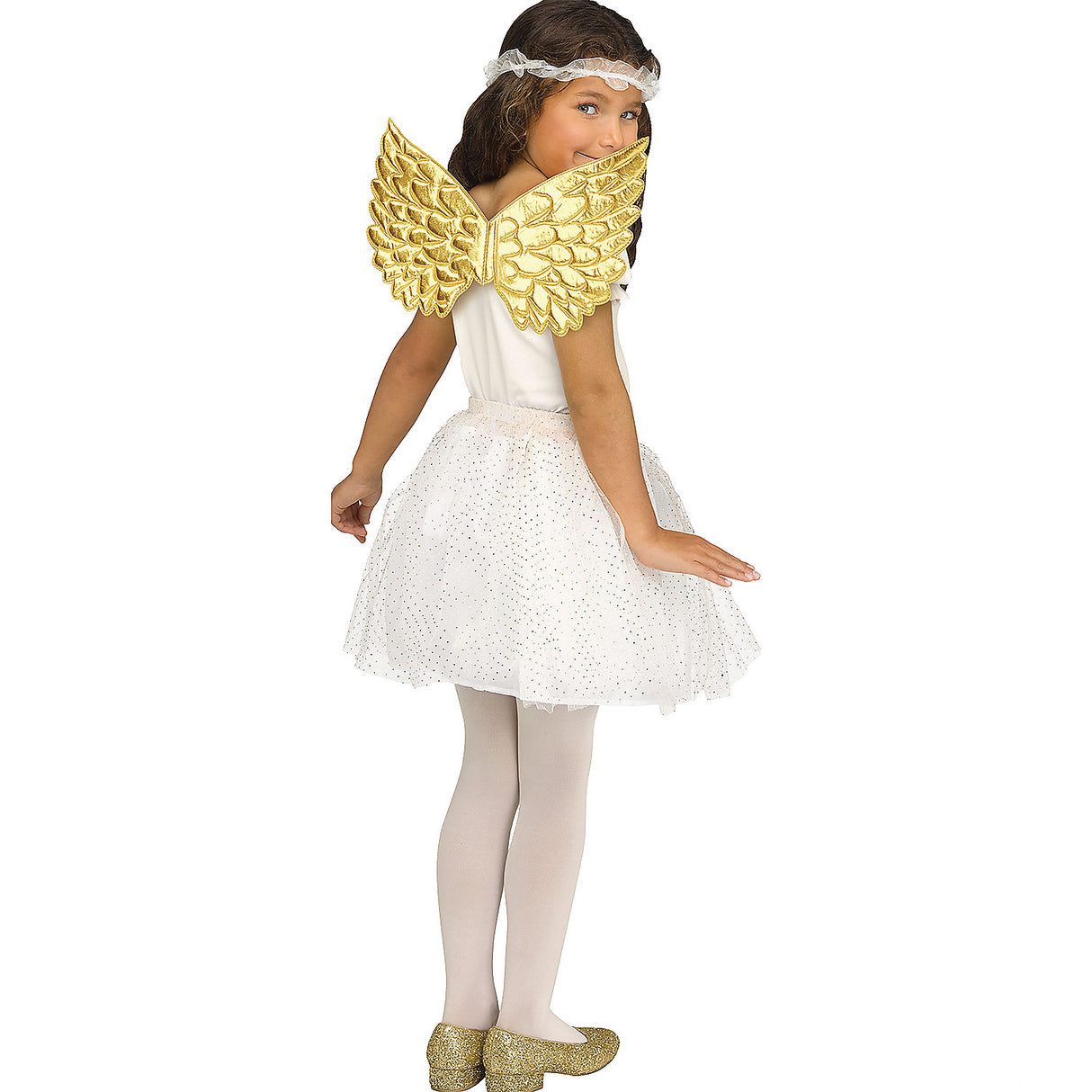 Colorful Metallic Wings Child Accessory for Halloween Dress Up Parties and Playtime Adventures