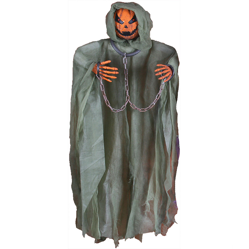Creepy Pumpkin Hanging Figure for Halloween Decorations Haunted Houses and Spooky Events