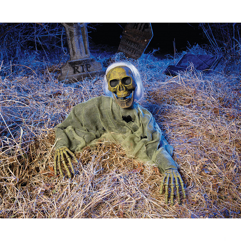 Grave-Breaker Reaper Lawn Ornament for Halloween Displays and Creepy Garden Decor