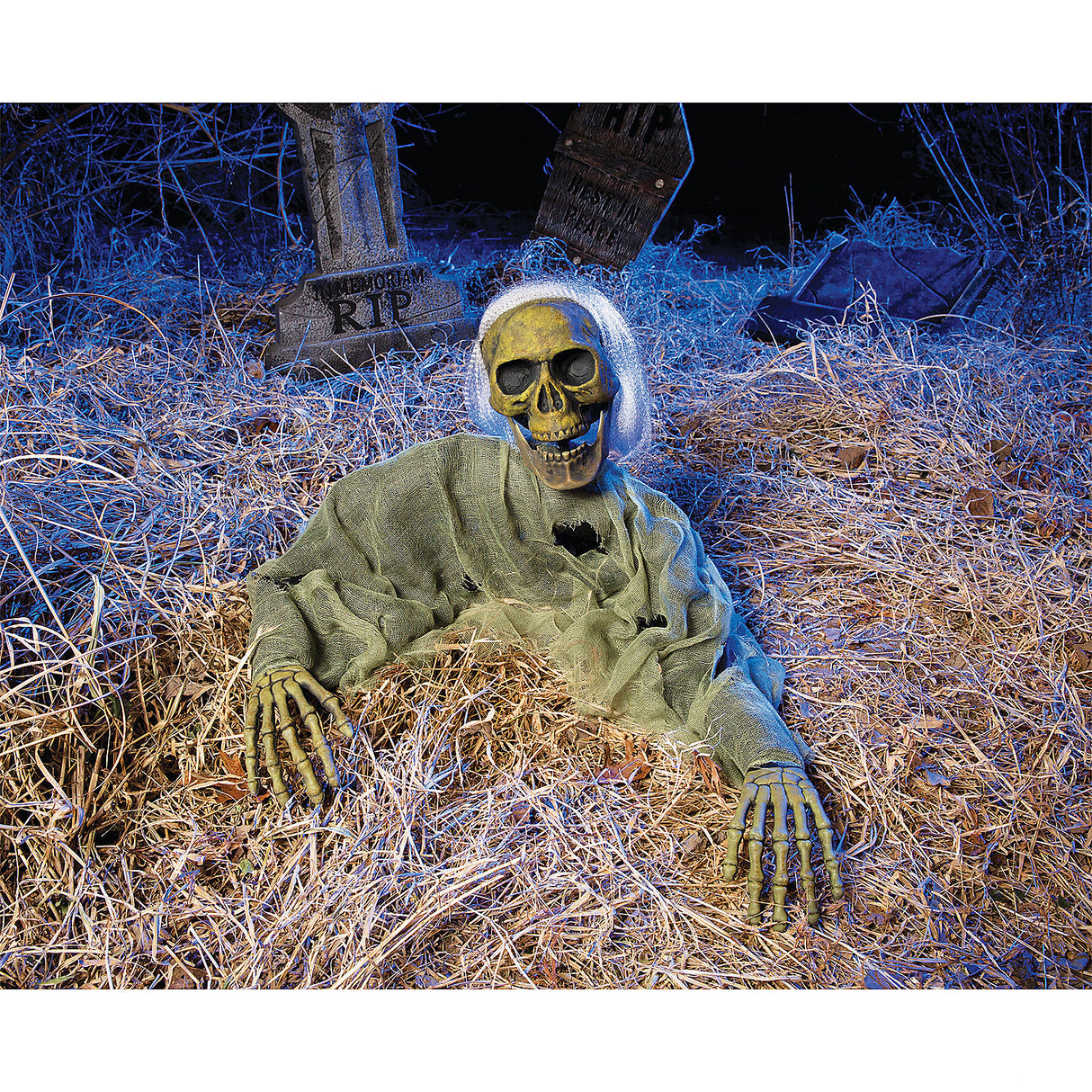 Grave-Breaker Reaper Lawn Ornament for Halloween Displays and Creepy Garden Decor