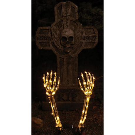 Skeleton Arms Light-Up Yard Décor, 15-Inch