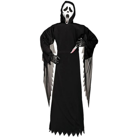 Ghost Face Prop with Knife 6 inches