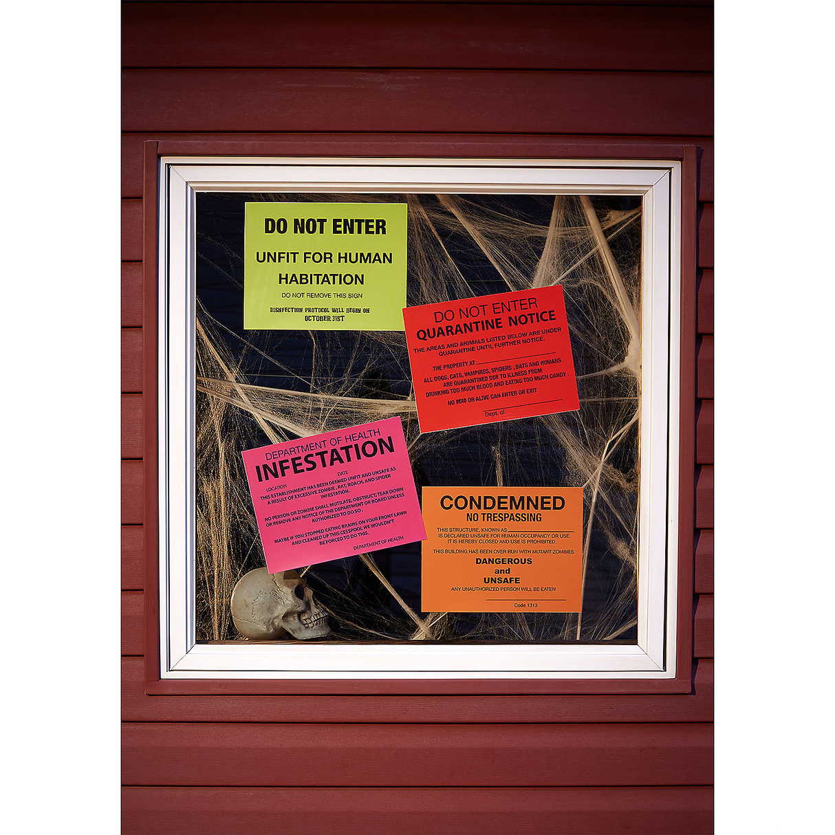Condemned Signs - 4 Pack