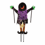 36" Wrong Way Witch Tree Hugger Outdoor Halloween Decoration