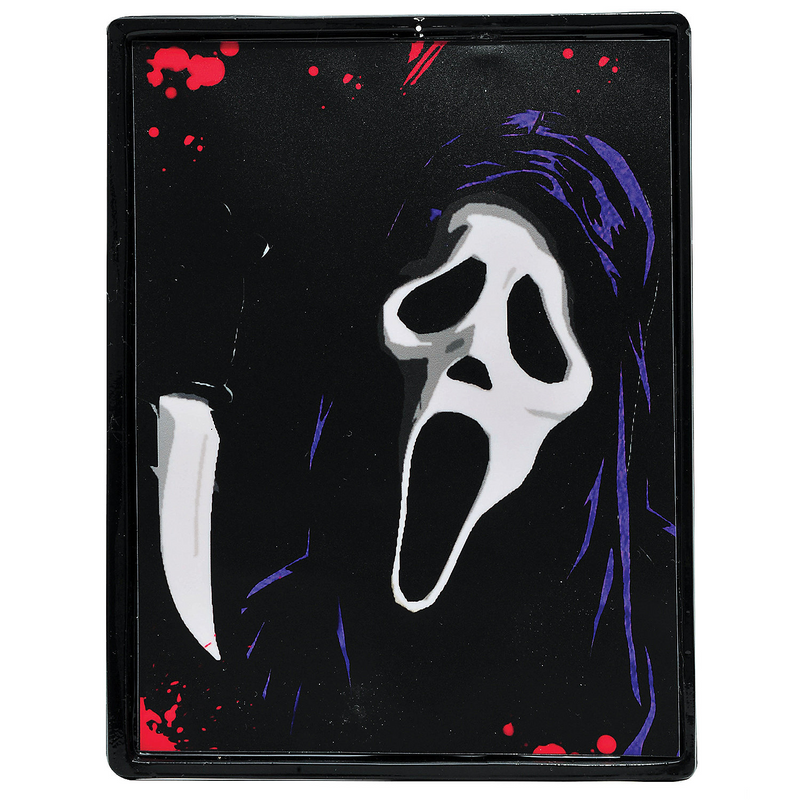 RADYAN Ghost Face Neon Light-Up Sign - Eye-Catching Halloween Decoration product image