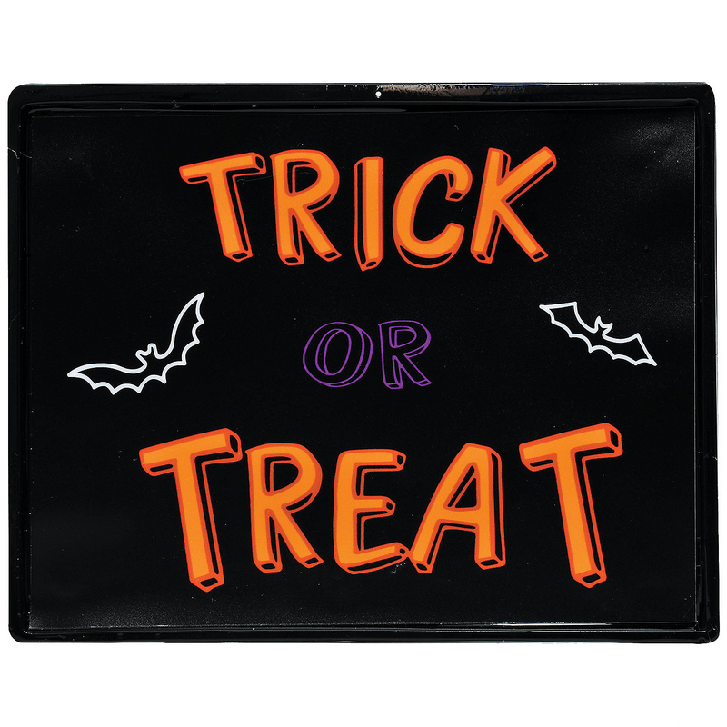 Vibrant Trick Treat Neon Light-Up Sign for Halloween Parties and Spooky Decorations