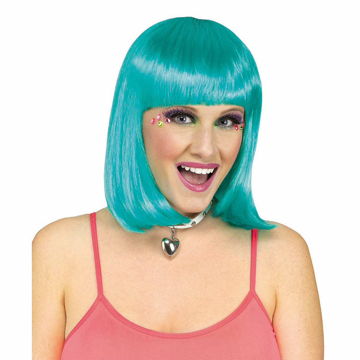 Adults Pageboy Pink Sherbet Color Wig for 1960s Theme Parties Halloween Costumes and Fancy Dress Events