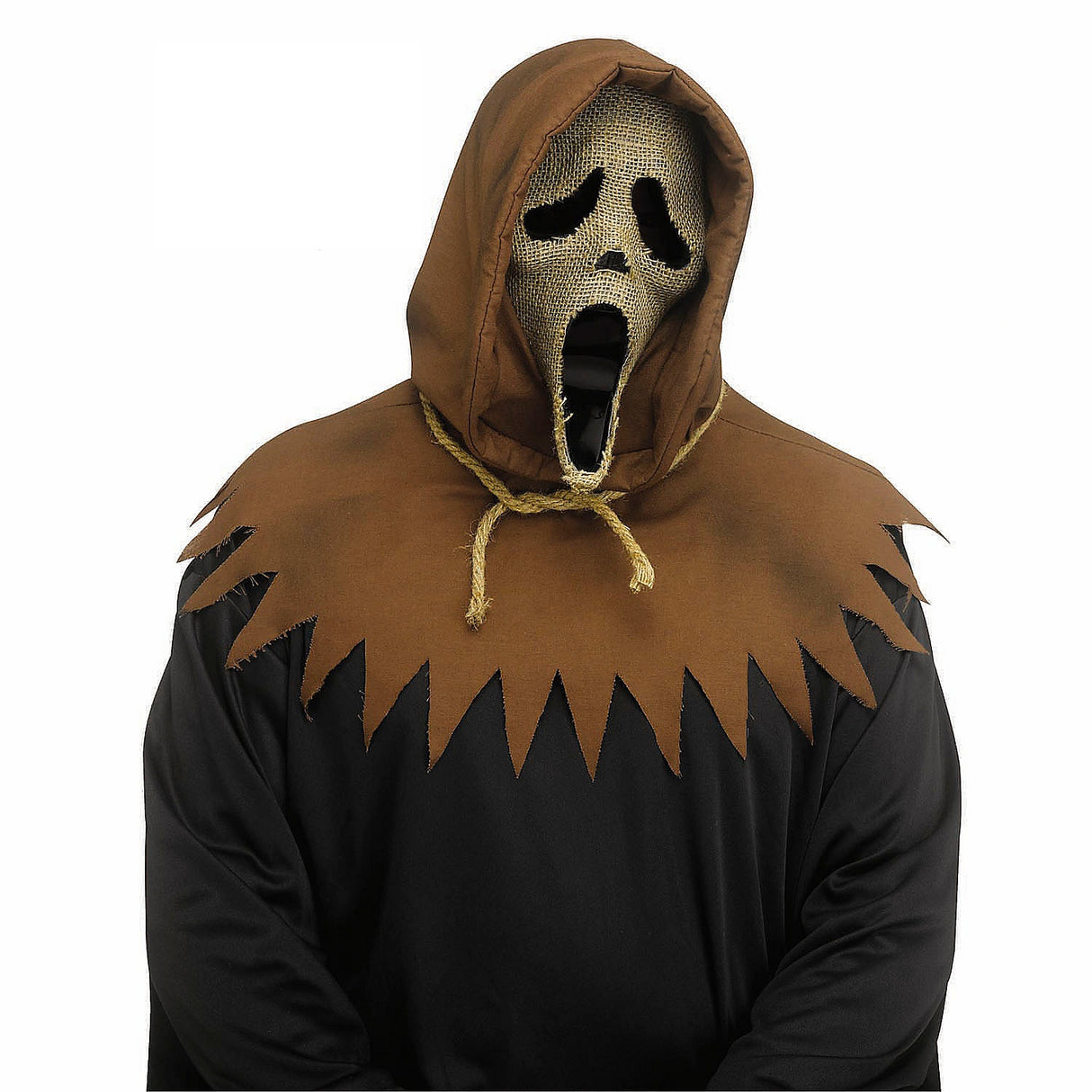 Premium Adults Ghost Face Scarecrow Full Face Mask for Halloween Costume Parties and Themed Events