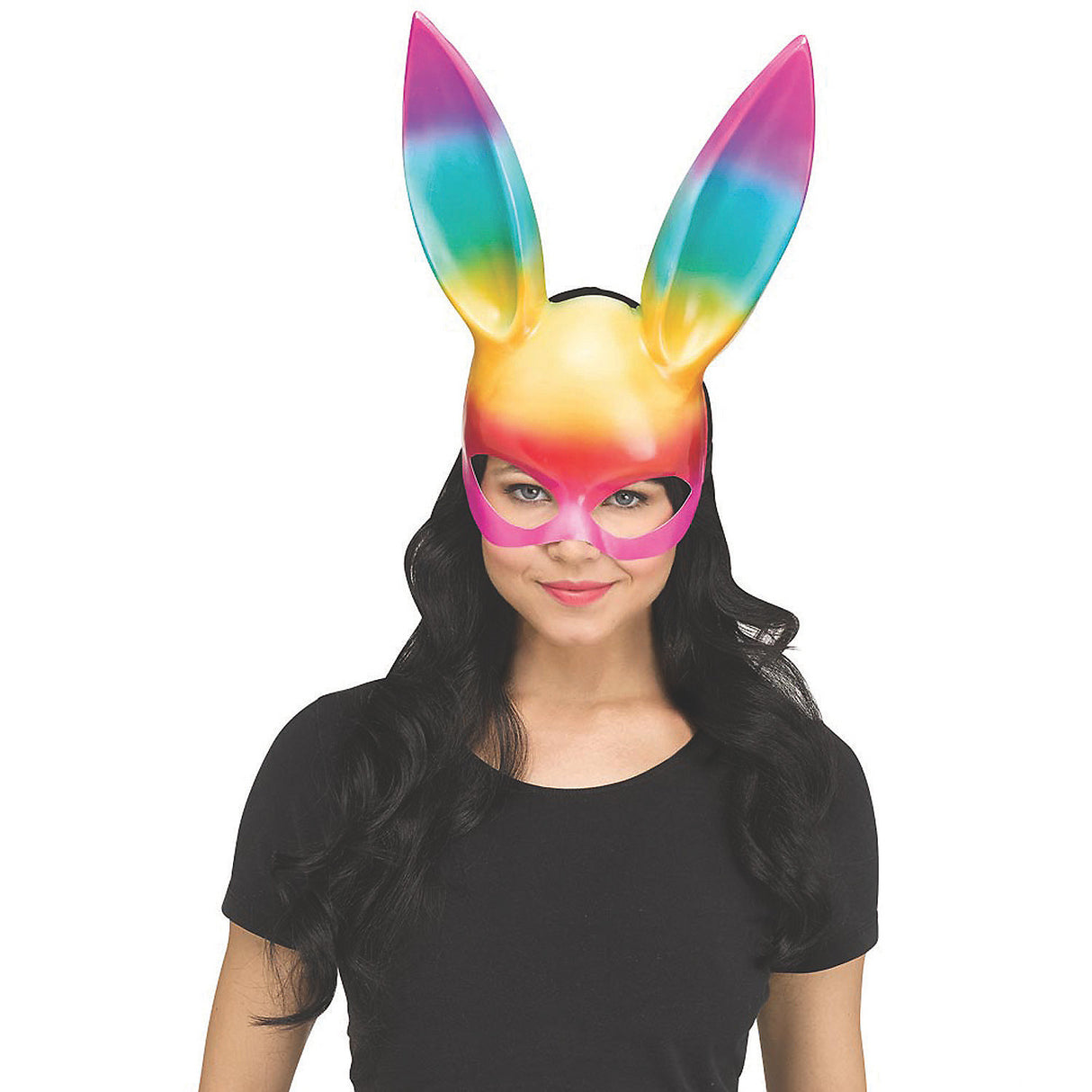 Shimmering Bunny Mask Rainbow for Halloween Parties Festivals and Costume Events