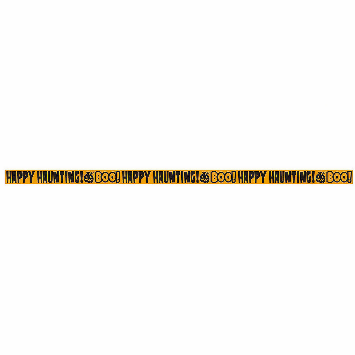 Spooky Black and Orange Caution Tape for Halloween Parties and Haunted House Decorations