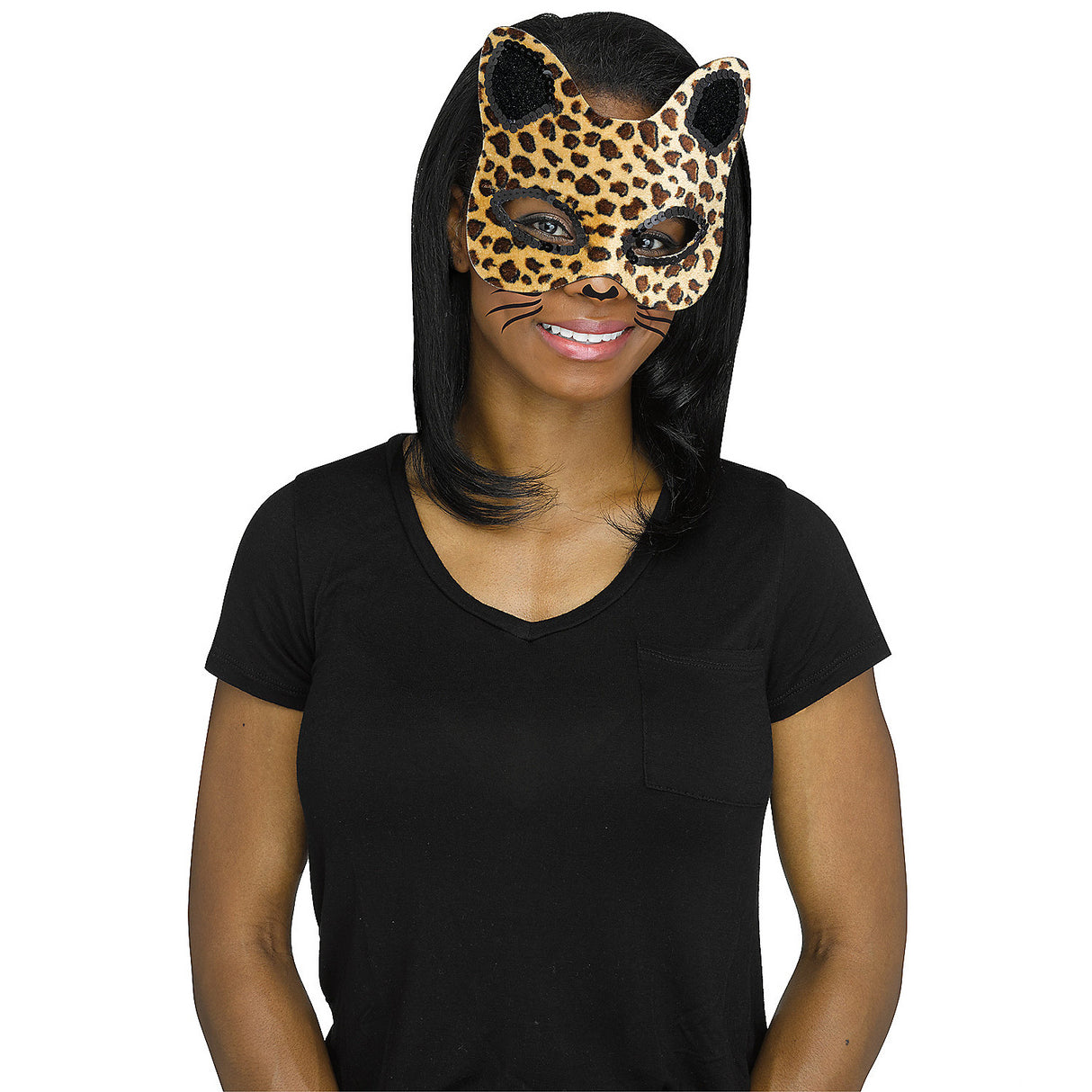 Unique Cat Masks With Tattoos Cheetah for Halloween Parties Themed Events Costume Play