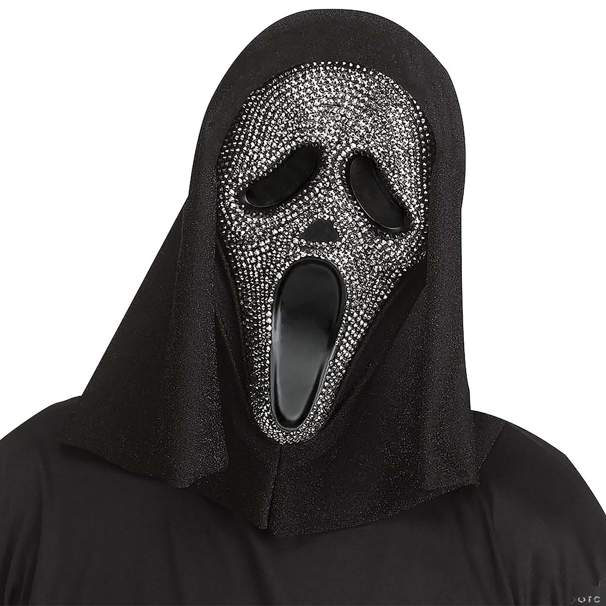 Sparkling Ghost Face Bling Mask for Halloween Parties Costume Events and Spooky Celebrations