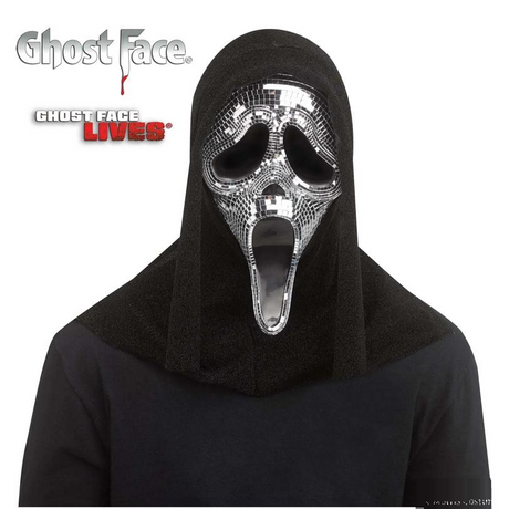 Adults Dead By Daylight Ghost Face Disco Mirror Full Mask - One Size