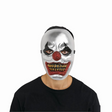 Adults Silver with Red & Gold Rhinestone Bling Big Top Clown Full Mask - One Size