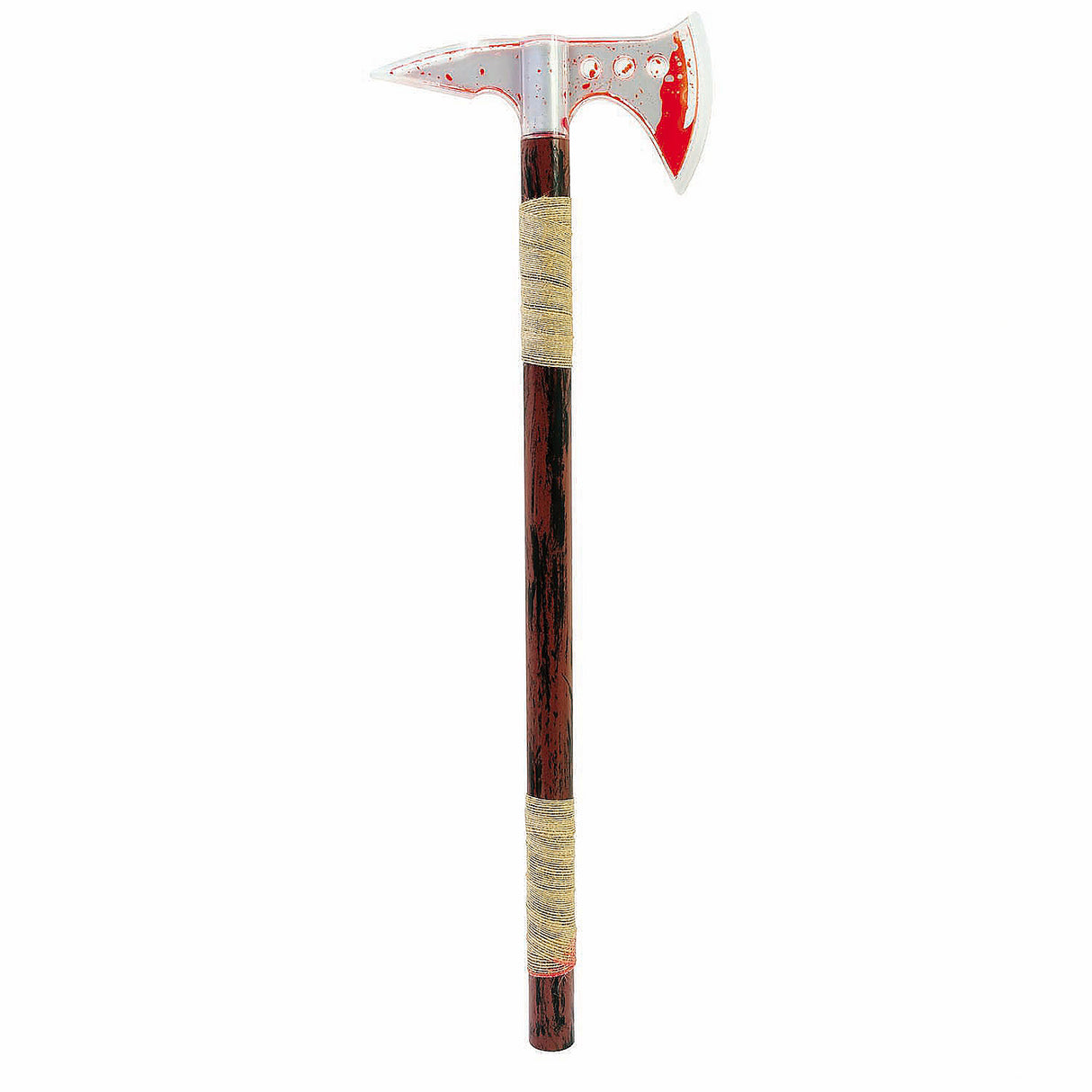 Chilling 24-Inch Bleeding Wood Plastic Axe Costume Accessory for Halloween Parties and Theatrical Performances